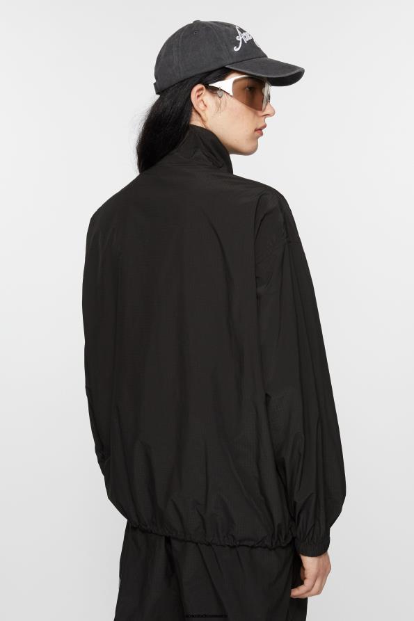 Acne Studios vestir negro 0T4HT885 chaqueta antidesgarro