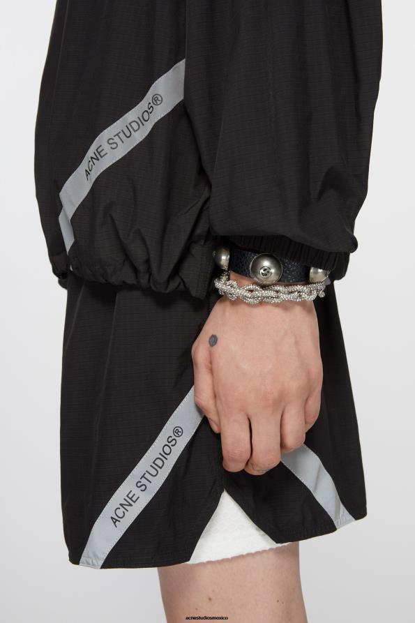 Acne Studios vestir negro 0T4HT885 chaqueta antidesgarro