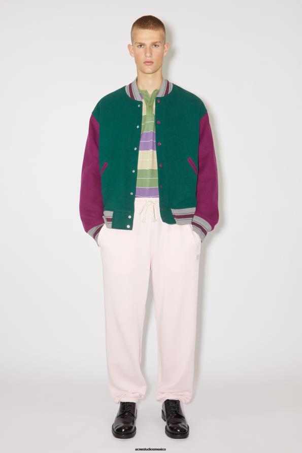 Acne Studios vestir verde noche 0T4HT901 chaqueta universitaria unisex