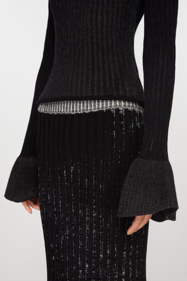 Acne Studios vestir antracita/negro 0T4HT76 jersey de manga larga