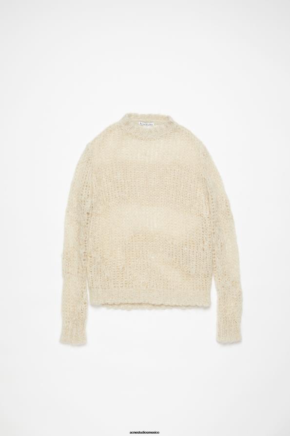 Acne Studios vestir arena beige 0T4HT69 jersey en mezcla de mohair