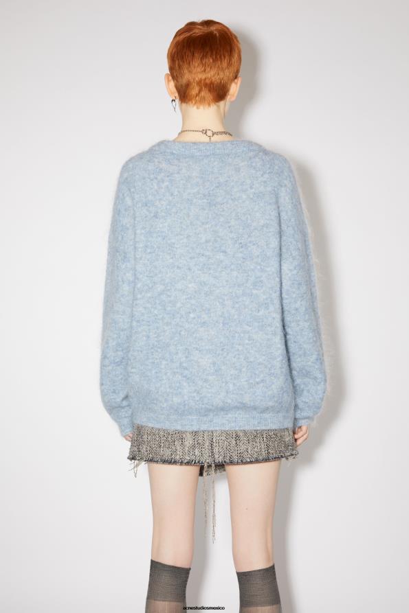 Acne Studios vestir azul denim 0T4HT106 jersey de lana y mohair