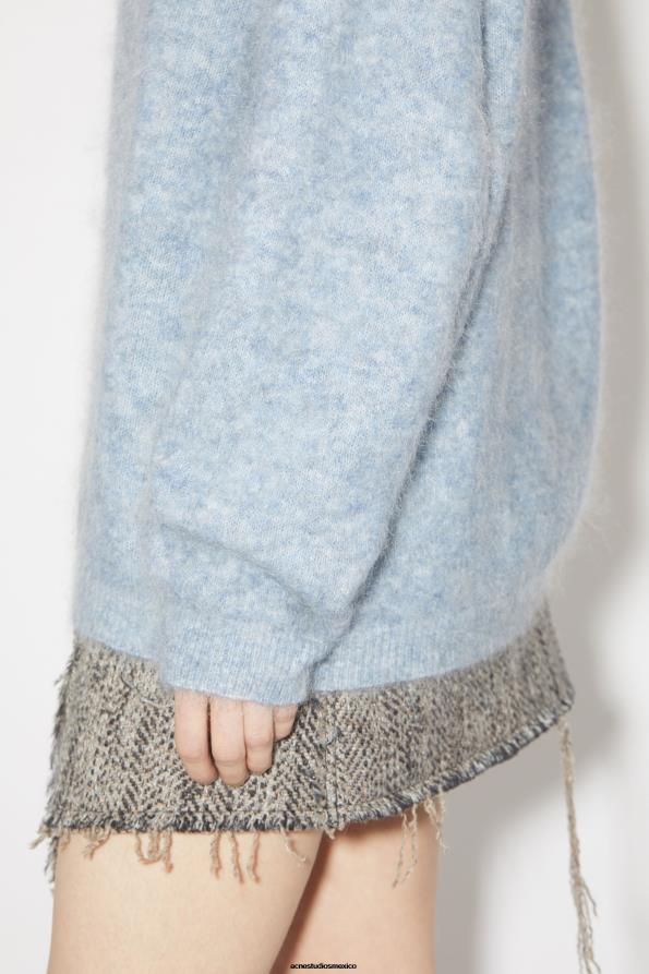 Acne Studios vestir azul denim 0T4HT106 jersey de lana y mohair