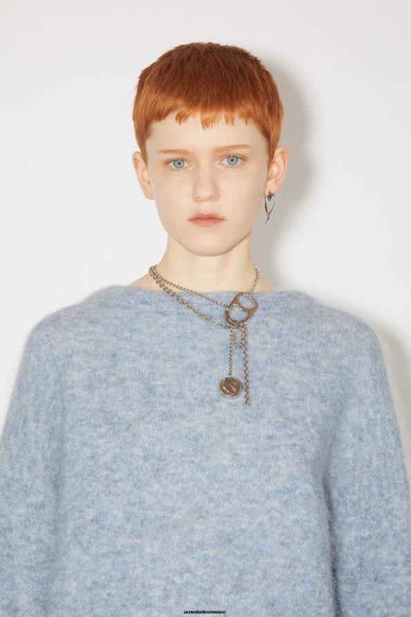 Acne Studios vestir azul denim 0T4HT106 jersey de lana y mohair