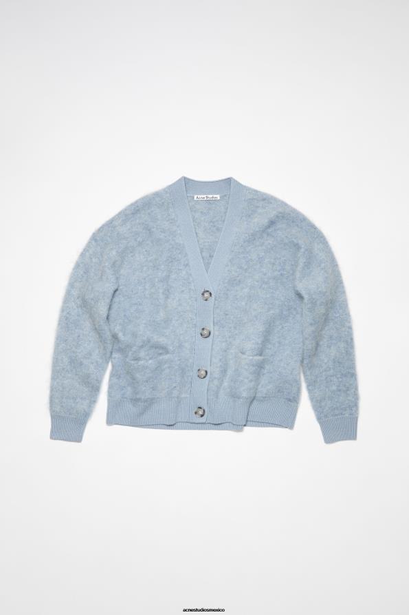 Acne Studios vestir azul denim 0T4HT112 cárdigan de lana y mohair