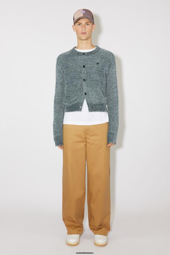 Acne Studios vestir gris 0T4HT940 cárdigan con cuello redondo unisex