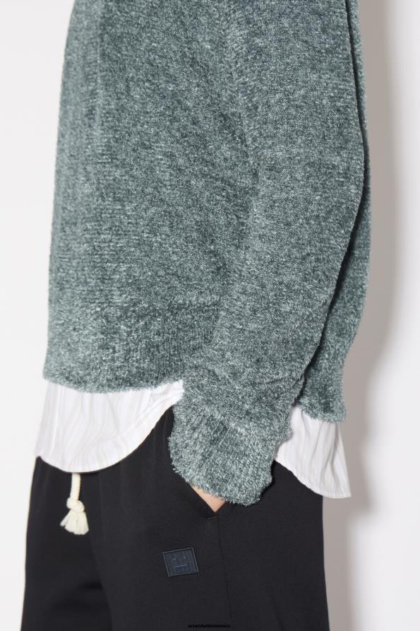 Acne Studios vestir gris 0T4HT94 jersey de punto con cuello redondo unisex