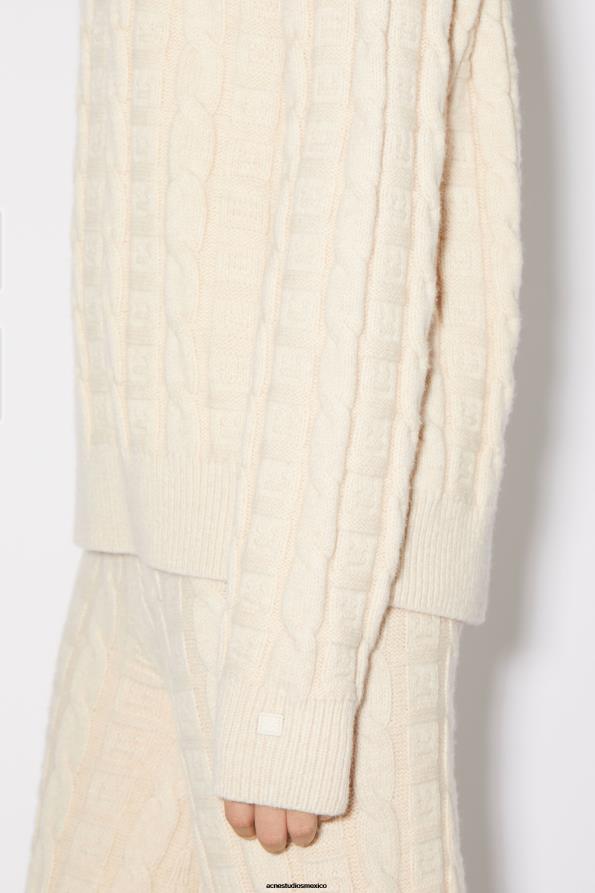 Acne Studios vestir mezcla de avena 0T4HT88 jersey de lana trenzado unisex