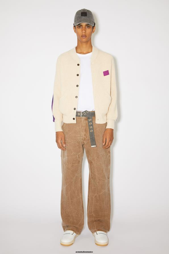 Acne Studios vestir mezcla de avena 0T4HT938 cárdigan con cuello redondo unisex