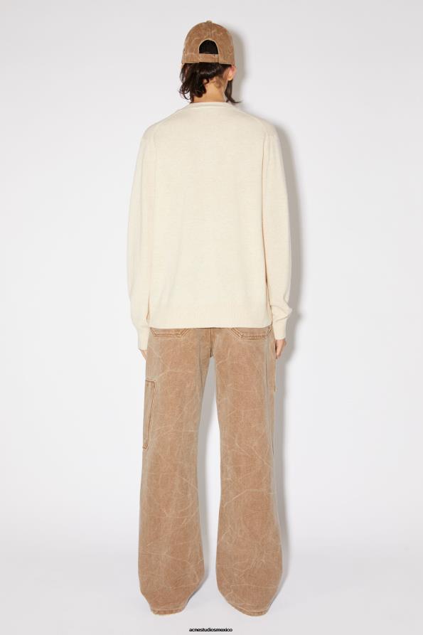 Acne Studios vestir mezcla de avena 0T4HT97 cárdigan con cuello en v unisex
