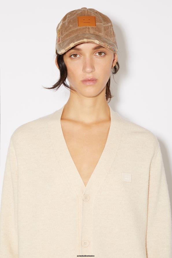 Acne Studios vestir mezcla de avena 0T4HT97 cárdigan con cuello en v unisex