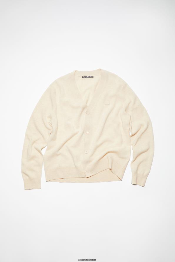Acne Studios vestir mezcla de avena 0T4HT97 cárdigan con cuello en v unisex