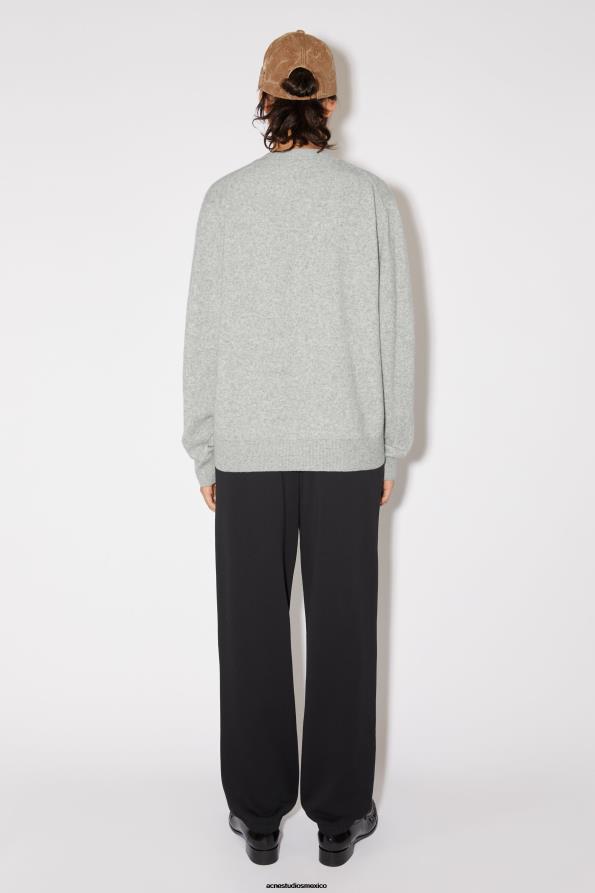 Acne Studios vestir mezcla gris claro 0T4HT81 cárdigan con cuello en v unisex