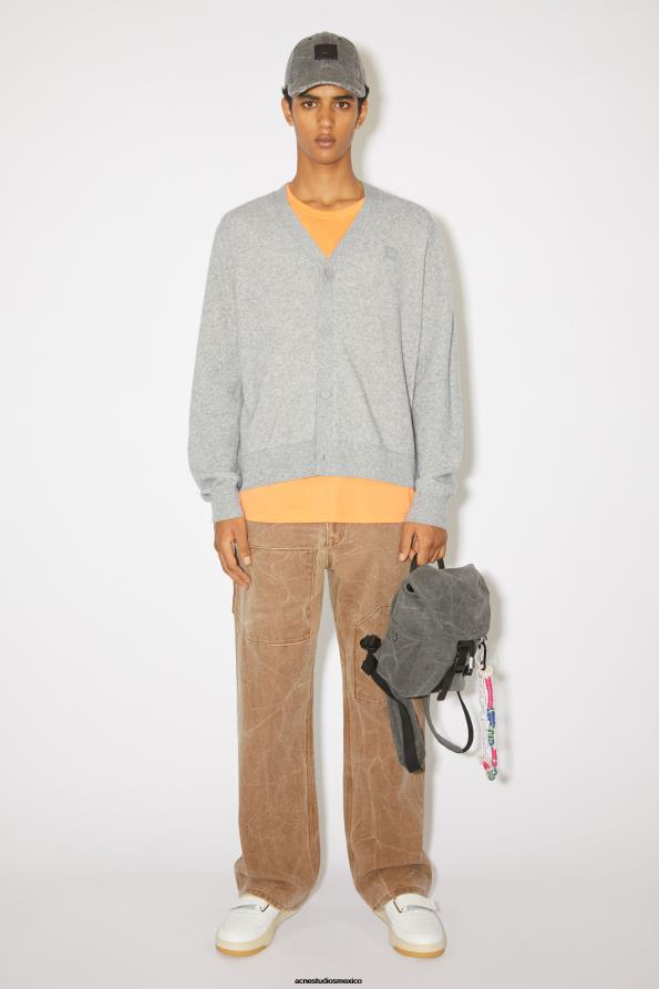 Acne Studios vestir mezcla gris claro 0T4HT939 cárdigan con cuello en v unisex