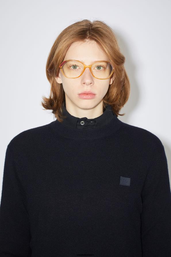 Acne Studios vestir negro 0T4HT419 suéter de cuello redondo unisex