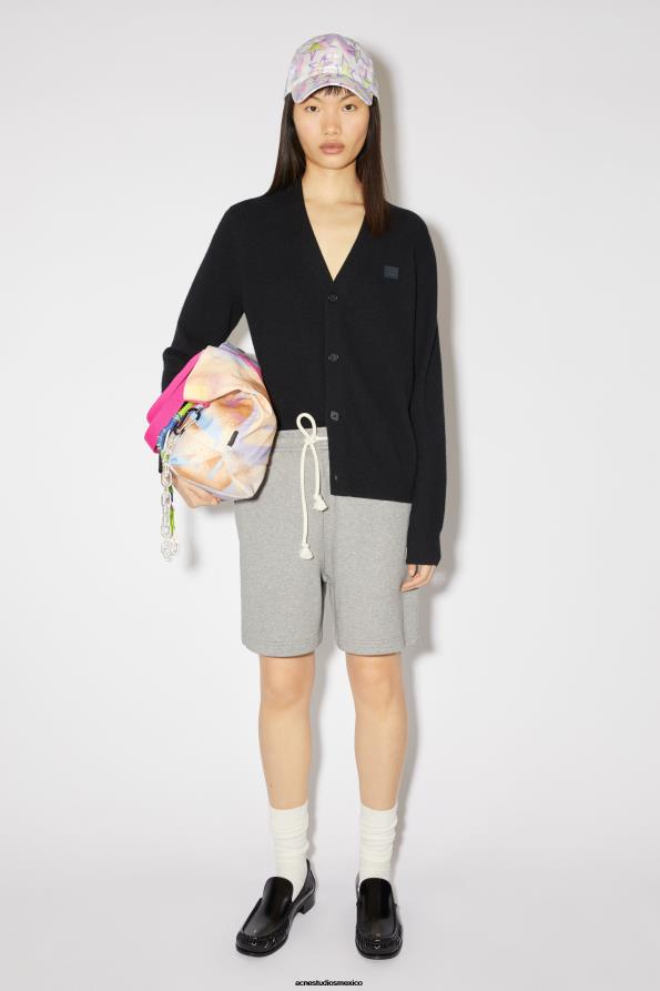 Acne Studios vestir negro 0T4HT91 cárdigan con cuello en v unisex