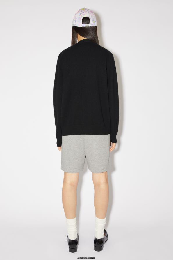 Acne Studios vestir negro 0T4HT91 cárdigan con cuello en v unisex