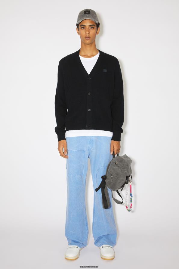 Acne Studios vestir negro 0T4HT943 cárdigan con cuello en v unisex