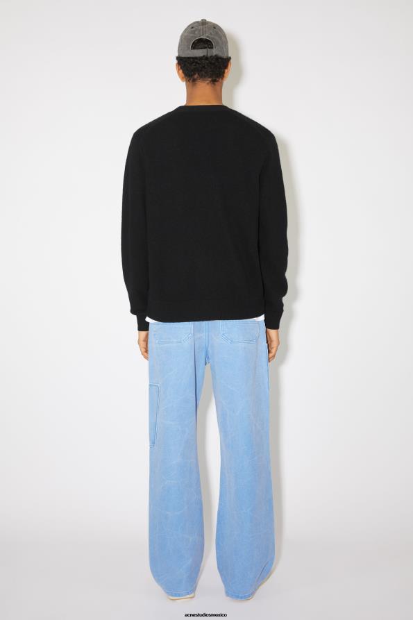 Acne Studios vestir negro 0T4HT943 cárdigan con cuello en v unisex