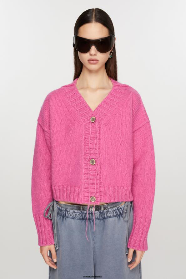 Acne Studios vestir rosa 0T4HT77 cárdigan de punto