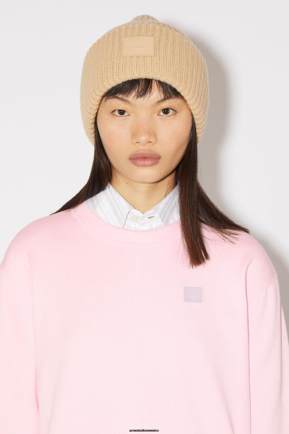 Acne Studios vestir Rosa claro 0T4HT156 suéter de cuello redondo - regular fit unisex