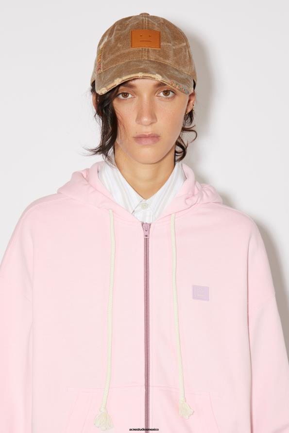 Acne Studios vestir Rosa claro 0T4HT158 suéter con capucha y cremallera unisex