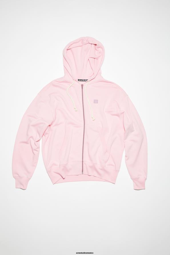 Acne Studios vestir Rosa claro 0T4HT158 suéter con capucha y cremallera unisex