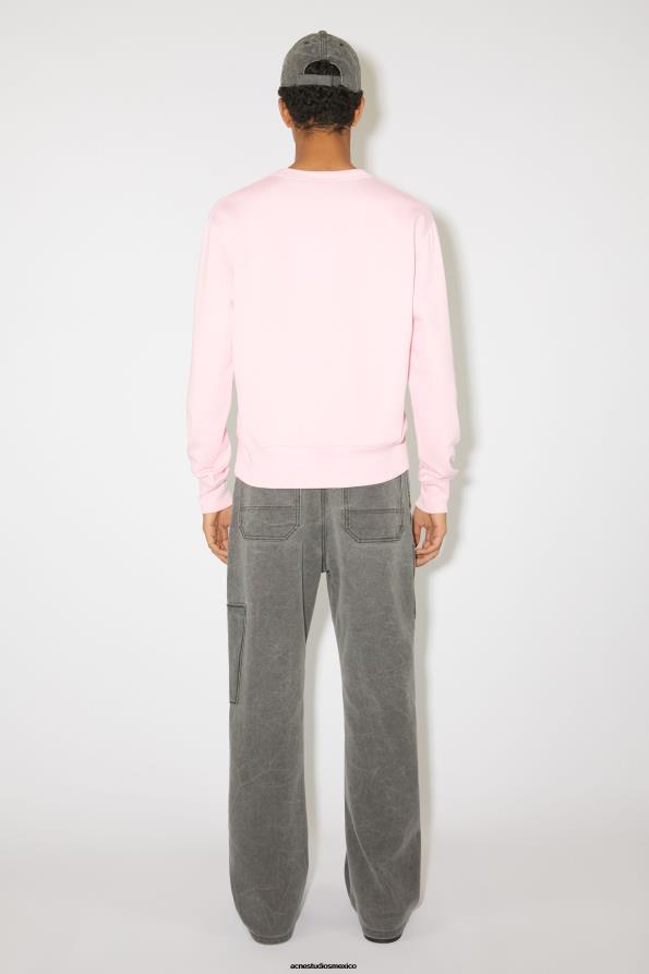 Acne Studios vestir Rosa claro 0T4HT977 suéter de cuello redondo - regular fit unisex