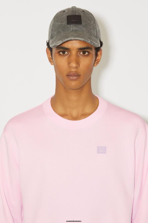 Acne Studios vestir Rosa claro 0T4HT977 suéter de cuello redondo - regular fit unisex