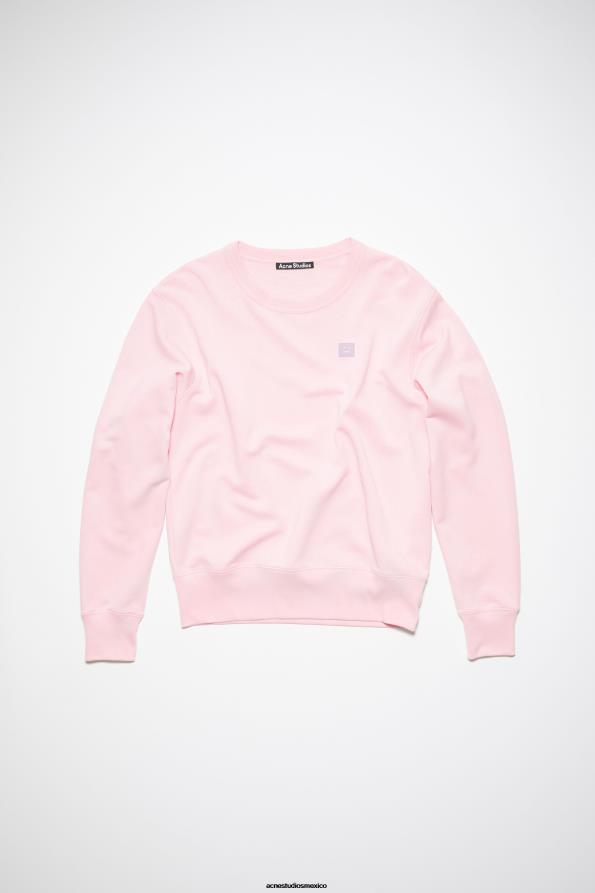 Acne Studios vestir Rosa claro 0T4HT977 suéter de cuello redondo - regular fit unisex