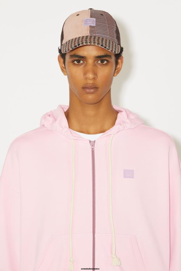 Acne Studios vestir Rosa claro 0T4HT979 suéter con capucha y cremallera unisex