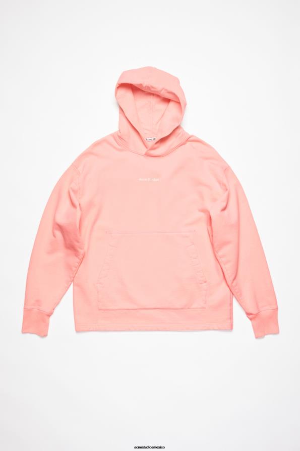 Acne Studios vestir Rosa palido 0T4HT965 sudadera con capucha y logo estampado