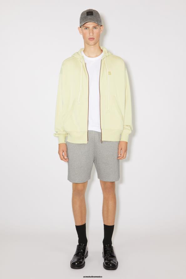 Acne Studios vestir arena/verde 0T4HT973 suéter con capucha y cremallera unisex