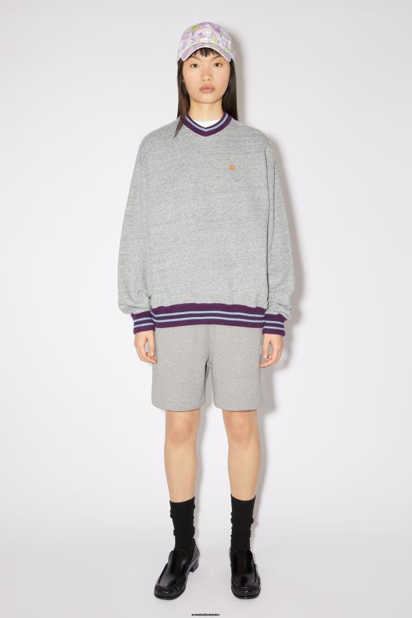Acne Studios vestir mezcla de gris mármol 0T4HT155 jersey de ajuste relajado unisex
