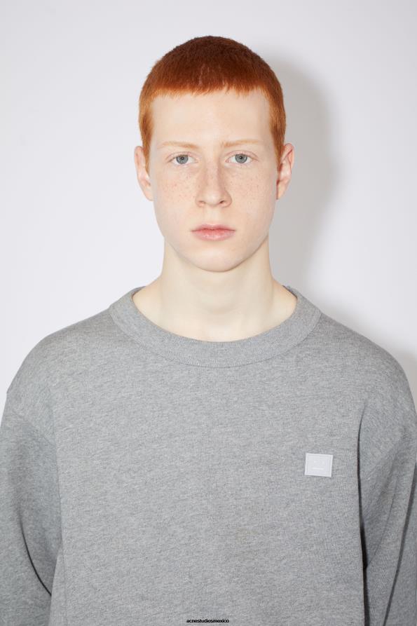 Acne Studios vestir mezcla gris claro 0T4HT1190 sudadera con cuello redondo - regular fit unisex