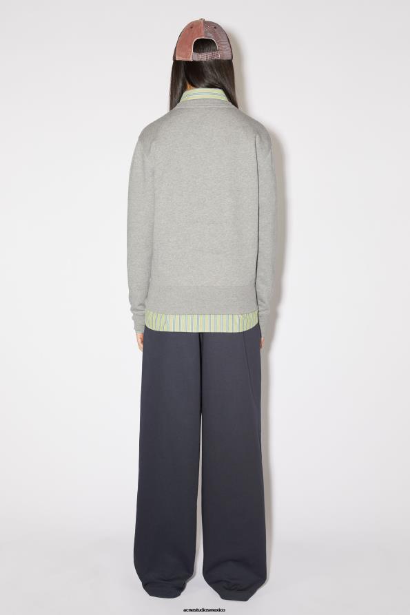 Acne Studios vestir mezcla gris claro 0T4HT157 suéter de cuello redondo - regular fit unisex