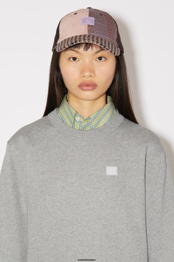 Acne Studios vestir mezcla gris claro 0T4HT157 suéter de cuello redondo - regular fit unisex