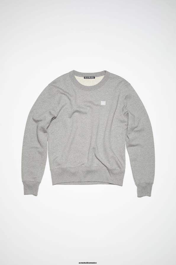 Acne Studios vestir mezcla gris claro 0T4HT157 suéter de cuello redondo - regular fit unisex
