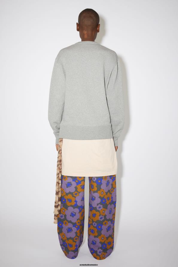 Acne Studios vestir mezcla gris claro 0T4HT430 sudadera con cuello redondo - regular fit unisex