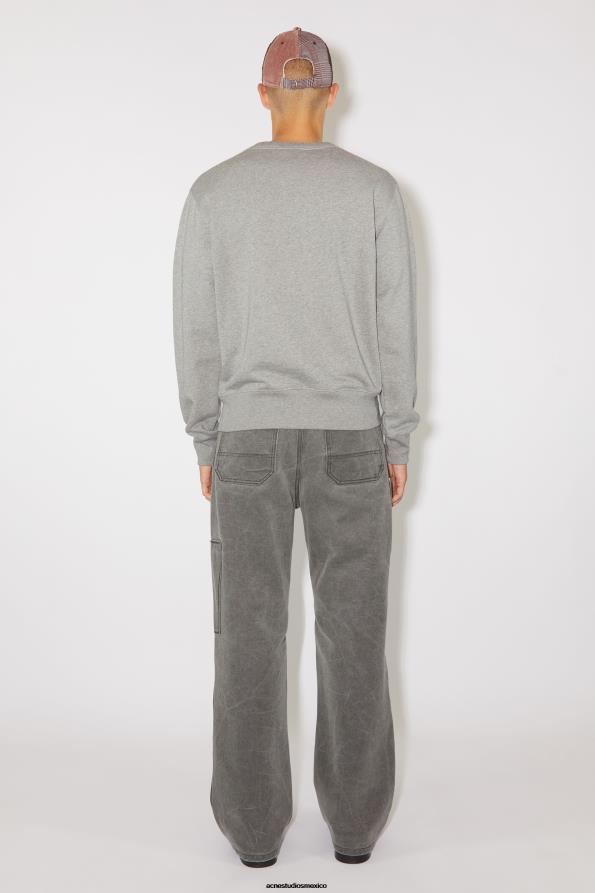 Acne Studios vestir mezcla gris claro 0T4HT978 suéter de cuello redondo - regular fit unisex