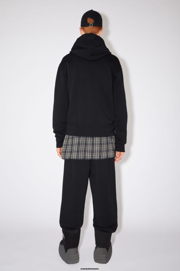 Acne Studios vestir negro 0T4HT1191 sudadera con capucha - regular fit unisex