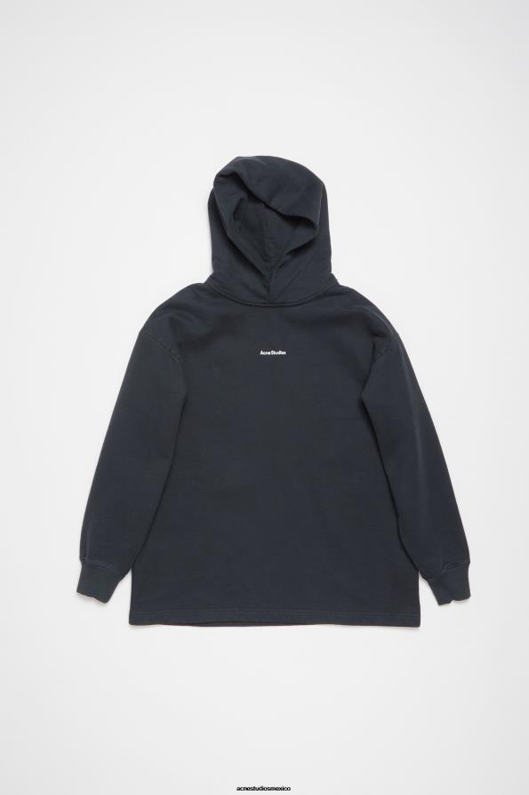 Acne Studios vestir negro 0T4HT148 sudadera con capucha y logo