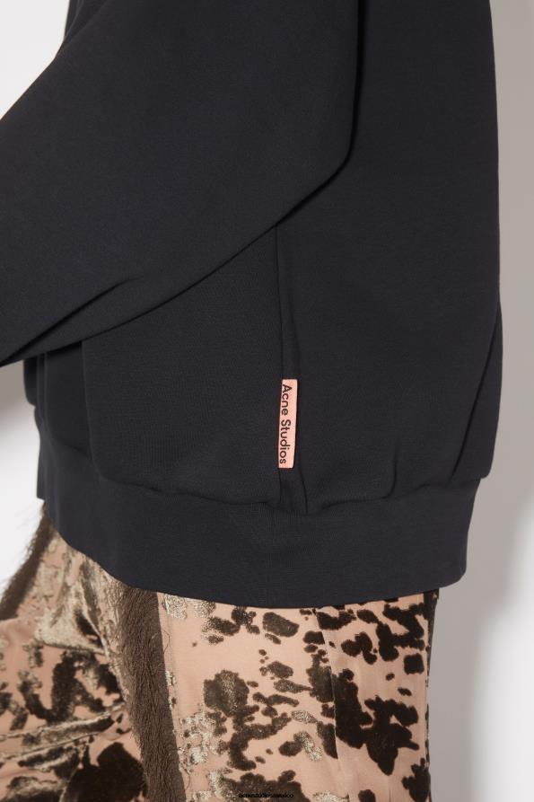 Acne Studios vestir negro 0T4HT166 suéter de cuello redondo