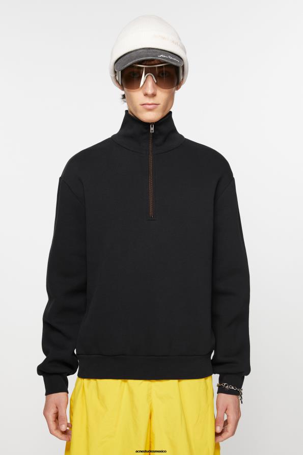Acne Studios vestir negro 0T4HT967 suéter con cremallera