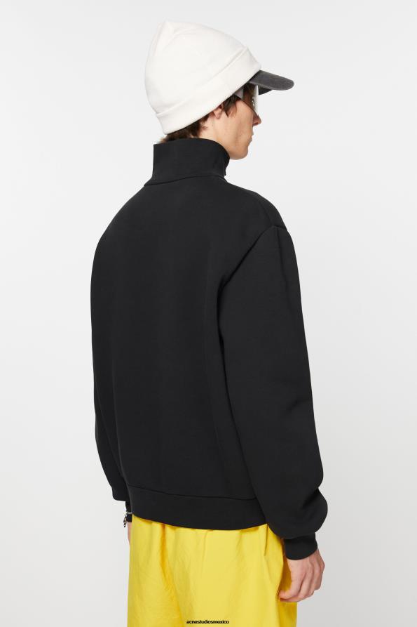 Acne Studios vestir negro 0T4HT967 suéter con cremallera