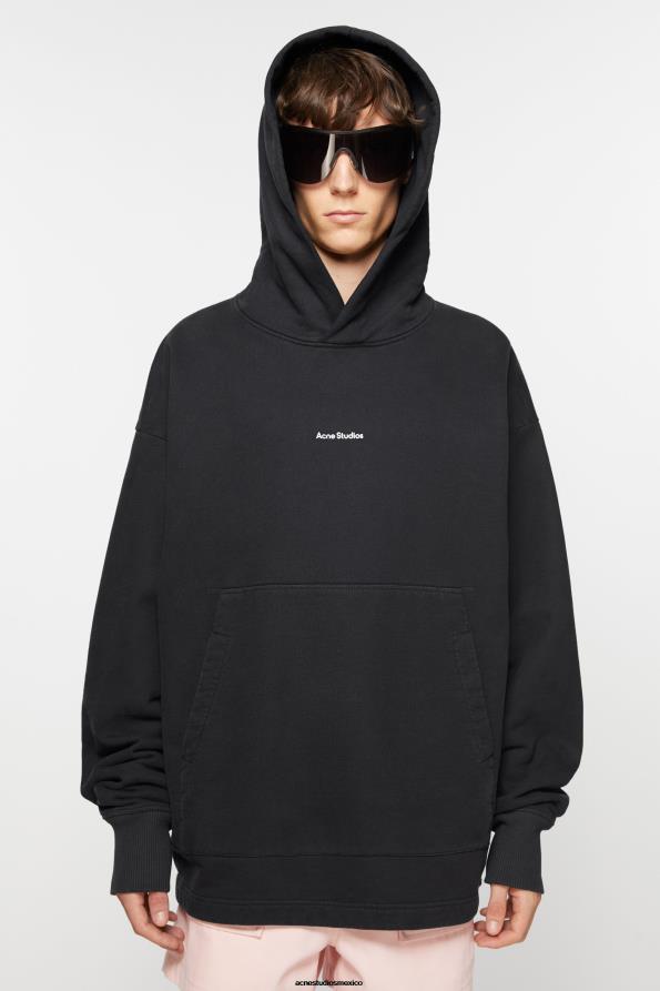 Acne Studios vestir negro 0T4HT970 sudadera con capucha y logo