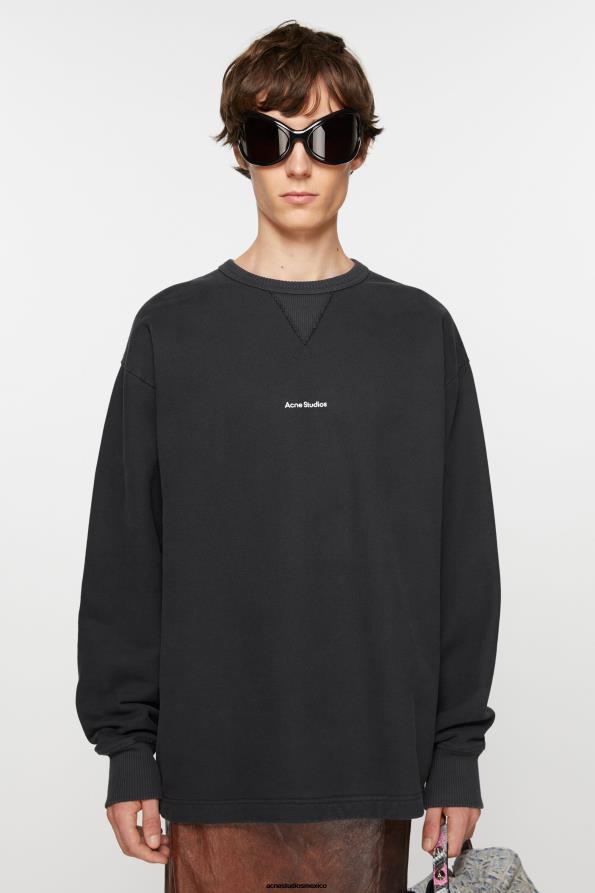 Acne Studios vestir negro 0T4HT971 suéter con logo