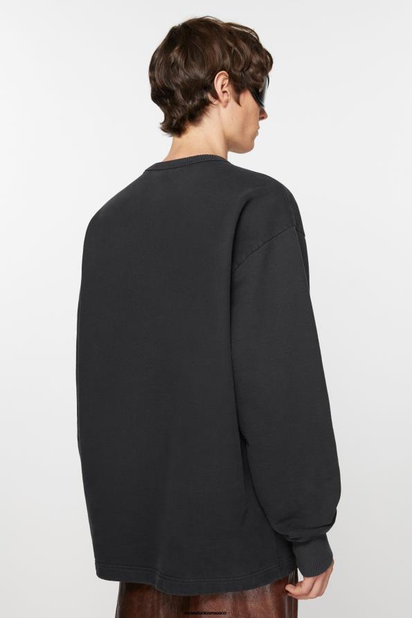 Acne Studios vestir negro 0T4HT971 suéter con logo