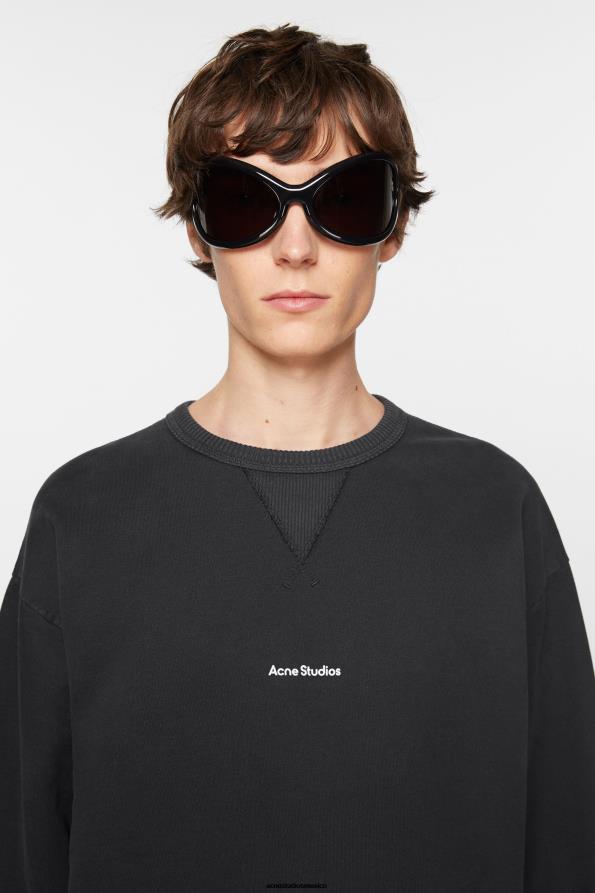 Acne Studios vestir negro 0T4HT971 suéter con logo