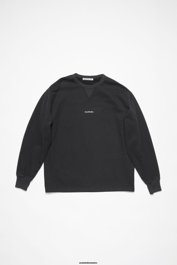 Acne Studios vestir negro 0T4HT971 suéter con logo